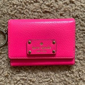 Kate Spade Hot Pink Wellesley Keychain wallet